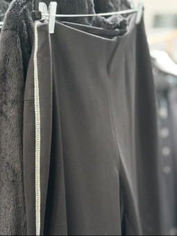 Philosophy Black Ponte Pant with Rhinestone Side Seam Size 2X