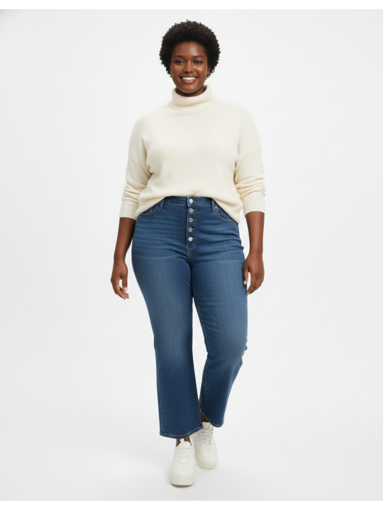 GAP Medium Wash Button Fly Denim Size 16R