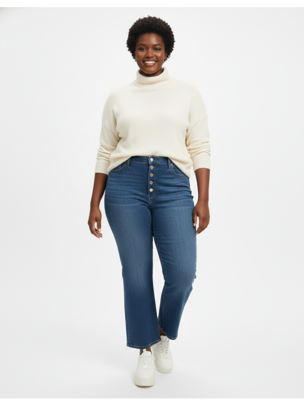 GAP Medium Wash Button Fly Denim Size 16R