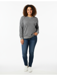 Old Navy Gray Striped Sweater Size XXL