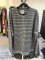 Old Navy Gray Striped Sweater Size XXL
