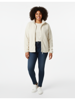 The North Face White Fleece Zip Up Size XXL