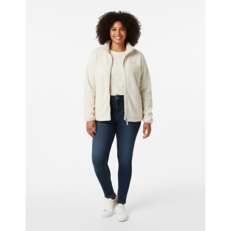 The North Face White Fleece Zip Up Size XXL