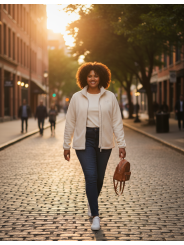 The North Face White Fleece Zip Up Size XXL