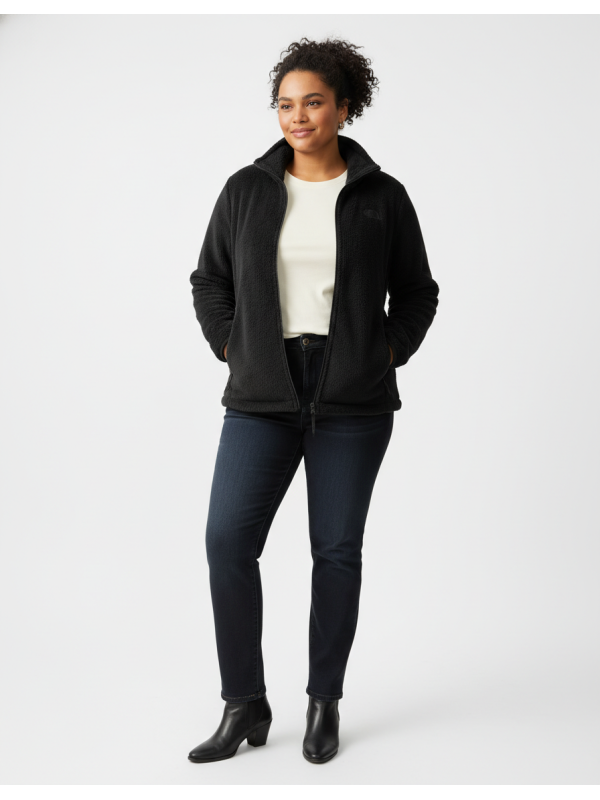 The North Face Black Fleece Zip Up Size XXL