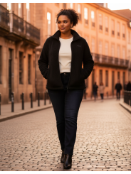 The North Face Black Fleece Zip Up Size XXL