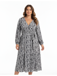 ELOQUII Snake Skin Print Dress Size 26