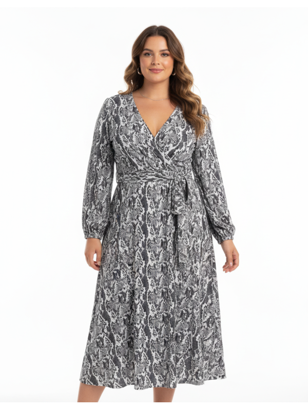 ELOQUII Snake Skin Print Dress Size 26
