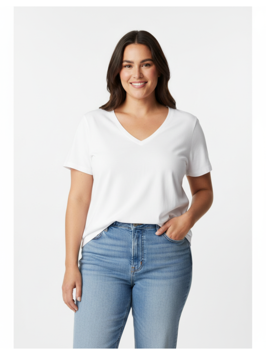 GAP White Basic Tee Size XL