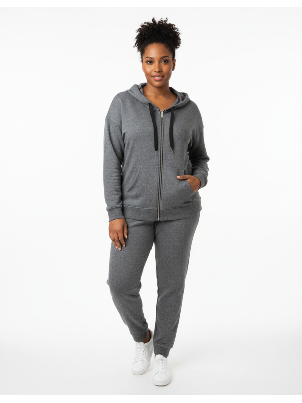 Calvin Klein Gray Zip Up Hoodie Size XXL