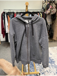 Calvin Klein Gray Zip Up Hoodie Size XXL