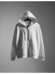 Calvin Klein White Zip Up Hoodie Size XXL