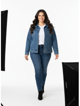 Liz Claiborne Denim Jacket Size XL