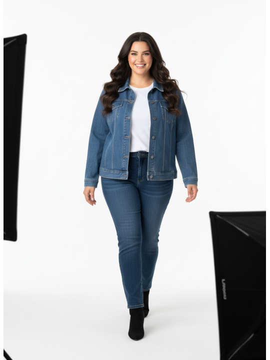 Liz Claiborne Denim Jacket Size XL