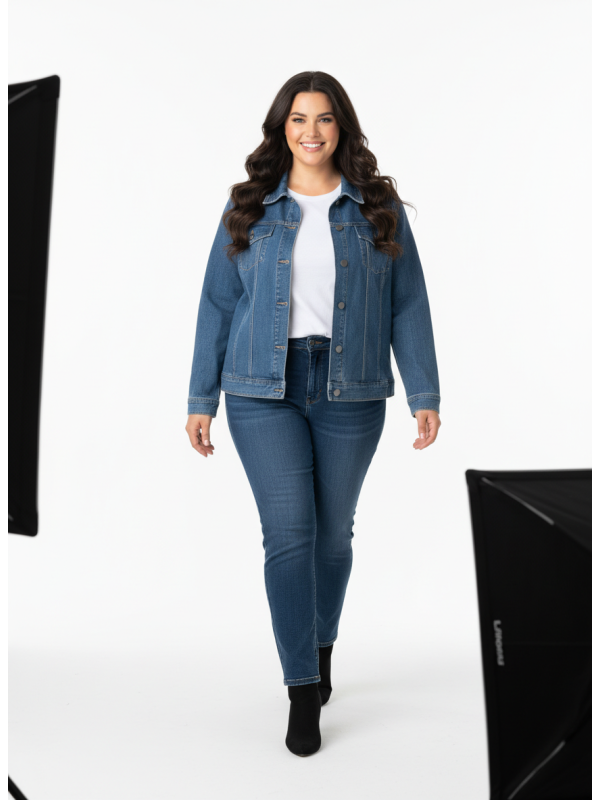 Liz Claiborne Denim Jacket Size XL