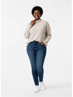 90 Degrees Cream Sweater Size XL