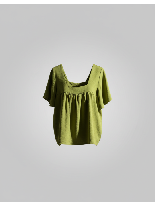 Bobeau Green Blouse Size L