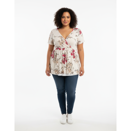 Torrid Super Soft Floral Blouse Size 3 (22/24)