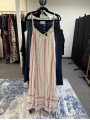 Torrid White/Pink Stripe Maxi Dress Size 3 (22/24)