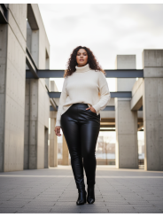 MNG Faux Leather Pant Size 1X