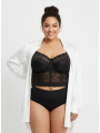 Goddess Black Lace Bustier Size 46FF