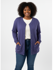 Anthony Richards Purple Button Up Sweater Size 3X
