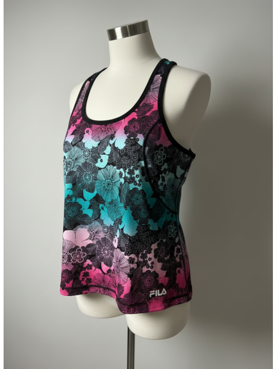 AND1 Teal/Pink Active Tank Top Size 1X