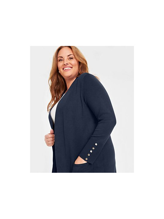 JM Collection  Flyaway Cardigan Sweater Size 4X - Black