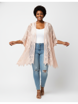 TORRID Baby Pink Duster Size 1/2 (14-18)