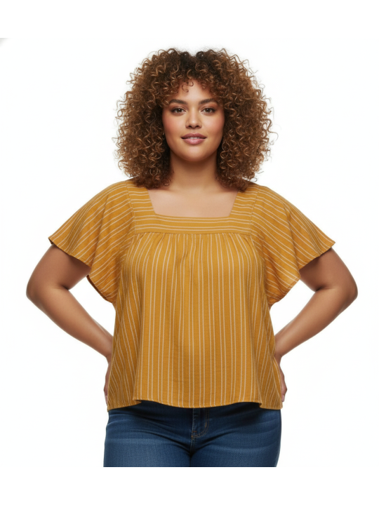 SONOMA Orange Blouse Size XL NWT