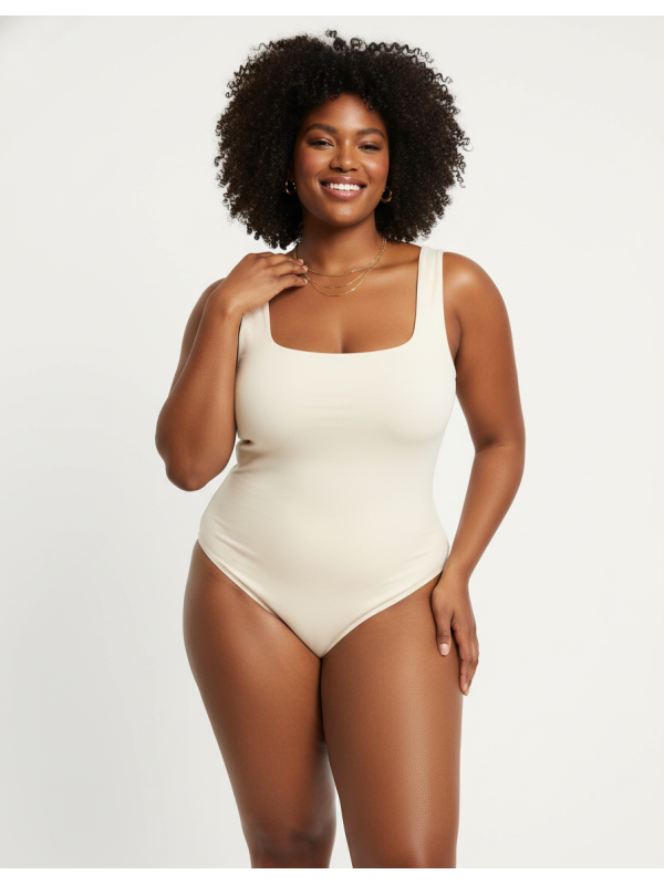 A New Day Beige Bodysuit Size XXL NWT