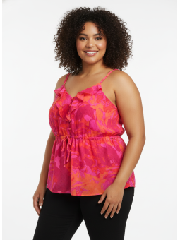 TORRID Pink/Orange Tank Size 1 (14/16) NWT