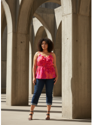 TORRID Pink/Orange Tank Size 1 (14/16) NWT