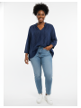 Old Navy Blue Striped Blouse Size XXL