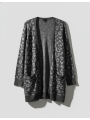 TORRID Gray Cheetah Print Cardigan Size 2 (18/20)