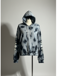 HOTTOPIC Gray Tie Dye Hoodie Size 0 NWT