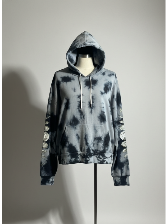 HOTTOPIC Gray Tie Dye Hoodie Size 0 NWT
