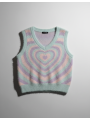 HOTTOPIC Colorful Fuzzy Vest Size 0 NWT