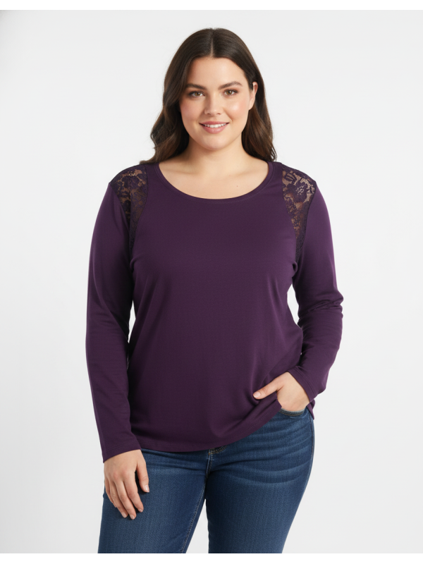 Cacique Purple Sleep Shirt Size 18/20