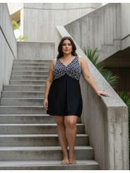 Black & White Swimsuit Size 4X