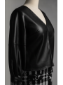 ELOQUII Faux Leather Top Size 16 NWT