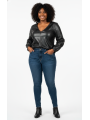 ELOQUII Faux Leather Top Size 16 NWT