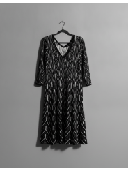 Lane Bryant Blk/Wht Knit Dress Size 22/24