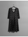 Lane Bryant Blk/Wht Knit Dress Size 22/24