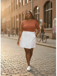 TORRID White Skort Size 22 NWT