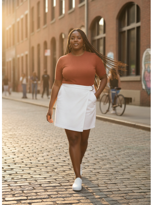 TORRID White Skort Size 22 NWT