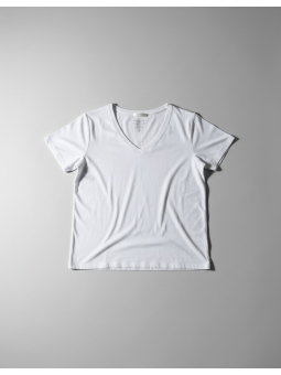 Ava & VIV White V-Neck Tee Size 3X