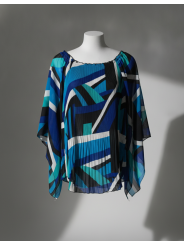 Beware Multicolored Blouse Size 3X