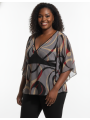 Teenie Weenie Patterned Blouse Size 3X