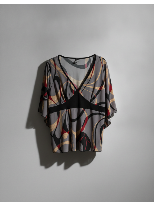 Teenie Weenie Patterned Blouse Size 3X